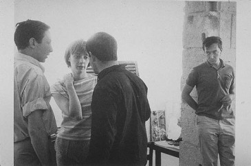 Jasper Johns and Robert Rauschenberg shortly before their breakup.